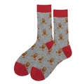 38-46 / Gray Gingerbread Man Pattern (3722C)