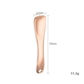 Rose gold zinc alloy eye cream spatula and face massage tool, size 59mm by 12mm - Rose Gold Trapezoid Spoon (X0137)