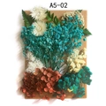 Preserved dried flower material set in blue and white for DIY craft photo frames - Flower Pack No.2