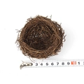 Künstliches Vogelnest aus Rattan mit 10cm Außendurchmesser für dekorative Ostergestaltungen - Klein