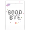Silver 16 inch GOOD BYE foil balloon set for New Year and party decorations - GOODBYE / Silver