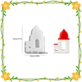 Mosque architecture silicone mold for DIY resin and plaster castle decorations - Hollow House 006 (Dome Mosque) / White