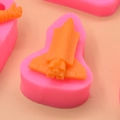 Roze spaceshuttle siliconen mal voor chocolade en mousse cake DIY knutselprojecten - Spaceshuttle Raket Stijl (4)