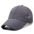 Dunkelgraue Baseballkappe mit Classic-Stickerei und atmungsaktivem Mesh-Einsatz - Verstellbar / Grau