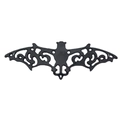 Antique gold finish bat charms for DIY jewelry making in black vintage style - Glossy Black Bat (56x19mm)