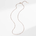 Détail de la chaîne en acier inoxydable plaqué or rose 18K avec fermoir mousqueton - Chaîne Lèvres / Or rose