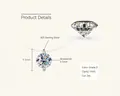 6.5mm D Color VVS1 Moissanite S925 Sterling Silver Pendant Necklace in 1 Carat - 1ct Mermaid Tear Necklace