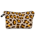 Detailansicht der Kosmetiktasche mit Leopardenmuster, Reißverschluss und Tragegriff - 52161