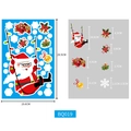 Christmas window sticker BQ019 featuring Santa Claus on swing with sizes 29.5x19.6cm - Colorful Static Sticker BQ019