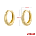 Boucles d'oreilles créoles gouttes dorées minimalistes largeur 13mm et hauteur 14,5mm - 14.5mm / Doré