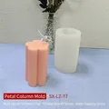 Silicone flower petal pillar candle mold for DIY handmade soap and plaster crafts - Petal Column Mold LZ-77