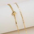 Bamboo Texture Bar Chain Style (8-9) / Gold