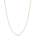 DIY handmade gold plated metal chain necklace with small links on a white background - 18K Gold