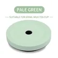 Pale green matte replacement lid for 830ml stainless steel bubble tea straw cup - Fits 830ML Cups / Pale Green