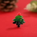 Christmas tree resin flatback charm with red star for DIY hair accessories and crafts - No.16 Christmas Tree B