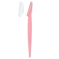 Pink portable eyebrow razor with safety cover and ergonomic handle for beginners - 4g/With Protective Net / Pink