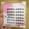 Self-adhesive segmented fake eyelashes with a natural dog-eye style and pink cartoon packaging - Glue-Free Canine Pair