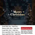 White snowflake Christmas static window stickers in various sizes for holiday decoration - SDHZUV-28A / Small (70*20cm)