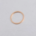 Dettaglio del connettore circolare per gioielli da 25 mm in acciaio inox oro rosa - 25mm / Oro rosa