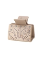 90217-Beige Abstract Flower Gold Glitter
