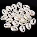 White pearlized shell-shaped beads for DIY jewelry making with smooth finish - 4# Big Shell 14x18mm Approx 50pcs
