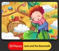 30 PCS Jack and the Beanstalk wooden puzzle for children's educational early learning - Jack and the Beanstalk
