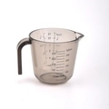 Misurino in plastica grigia traslucida da 300ml con doppia scala graduata e manico - 300ml Marrone