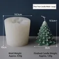 Pine tree silicone mold with 3D stacked needle structure for DIY candles and cakes - Jumbo 3D Christmas Tree Mold