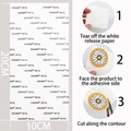 Adhesive sheets for strawberry alphabet patches, application guide 20cm x 10cm - Strong Adhesive Backing Patch