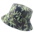 Classic jungle camouflage bucket hat in army green and brown for outdoor sun protection - 58cm / Jungle Camouflage (Color 1)