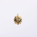 Colgante ovalado celestial dorado con luna creciente, estrellas y strass - Colgante Luna 3D 17*25MM