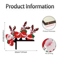 Weihnachtliche Türrahmendeko aus Holz mit Weihnachtsmann und HD-Druckdetail - Weihnachtsmann & Elch Stil (Y24Y51185_Q)