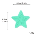 Mint green sequin star patch for DIY clothing accessories with 8.5cm size measurement - Blue Green Star*Large Size #99