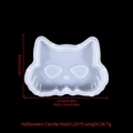 Cat head Halloween silicone mold for candle making with dimensions 11.5cm by 8.2cm - Cat Head (LZ#79)