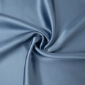 Close-up of elegant blue satin fabric with silky texture and metallic luster detail - S / Blue