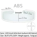 3.0cm wide smooth white ABS plastic headband without teeth for DIY craft base - 3.0CM Non-toothed White Plain
