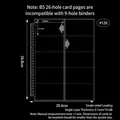 B5 26-hole clear PP sleeve with 10-pocket layout for photocard storage and organization - B5 26 Holes 10-Pocket Pages 10 Sheets 120#