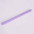 Reusable purple Tritan plastic straw with 1cm wide hole on white background - 1*20cm / Purple