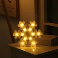Warm white snowflake LED marquee light for Christmas tabletop and bedroom decoration - Snowflake