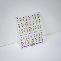 Elegant 5D tulip nail art stickers with purple flowers and heart patterns, TS-2255 - TS-2255 Elegant Tulip