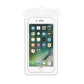 Universal white waterproof phone pouch made of clear PVC with a secure top seal mechanism. - Luminous Style (With Lanyard) / IPX8 Waterproof / White