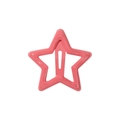 Bonita pinza para el pelo con forma de estrella rosa y acabado lacado para niñas - Pentagrama rosa (49)