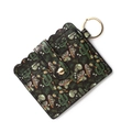 Silicone bead keychain wallet with Mexican cactus and skull print patterns - E4 Mexican Cactus