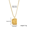 Dettaglio della collana con medaglione a libro in oro 18K con misure e incisione - Ciondolo Cuore Acciaio Inossidabile 11888_1