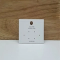 White textured jewelry display card for earrings and necklaces with S925 silver logo - Silver 6-Hole Earring Card (5.5*4cm)