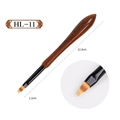 Pinceau nail art japonais avec manche en bois de noyer et poils dégradés HL-11 - Stylo Balayeur (HL11)