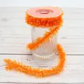 3 Yards / Roll Orange Halloween Tinsel Ribbon for DIY decorations and crafts - 3 Meters / Orange