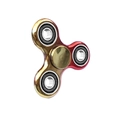 Three-leaf metal fidget spinner with red and gold gradient finish and ABEC-7 bearings - Electroplated Red Gold 4-Bearing Model