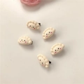 5-piece set of cute cartoon dumpling hair clips with pink blush and smiling faces - Cartoon Dumplings (5pcs Set)