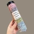 Haltbare elastische Haargummis in bunten Pastellfarben in einem Klarsichtbehälter - 3# Macaron-Farben 100 Stk. Dose